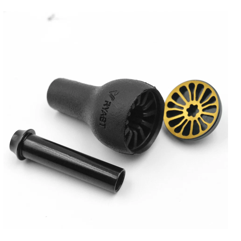Shimano Reel Stradic - Bouton TPE noir 27 mm compatible