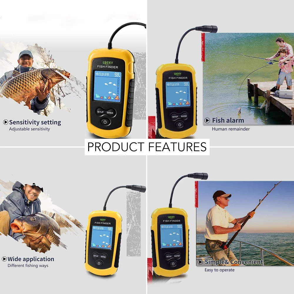 Lucky LCD écran couleur Portab - Fishing Depth Finder avis et prix